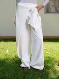 Wrap Trousers in White