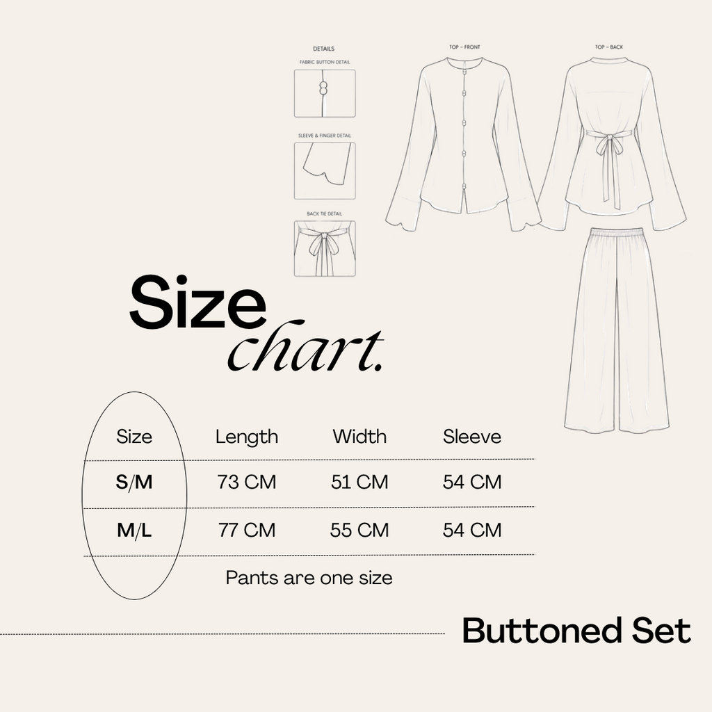 Relaxed Buttoned Linen Set in Ash Green