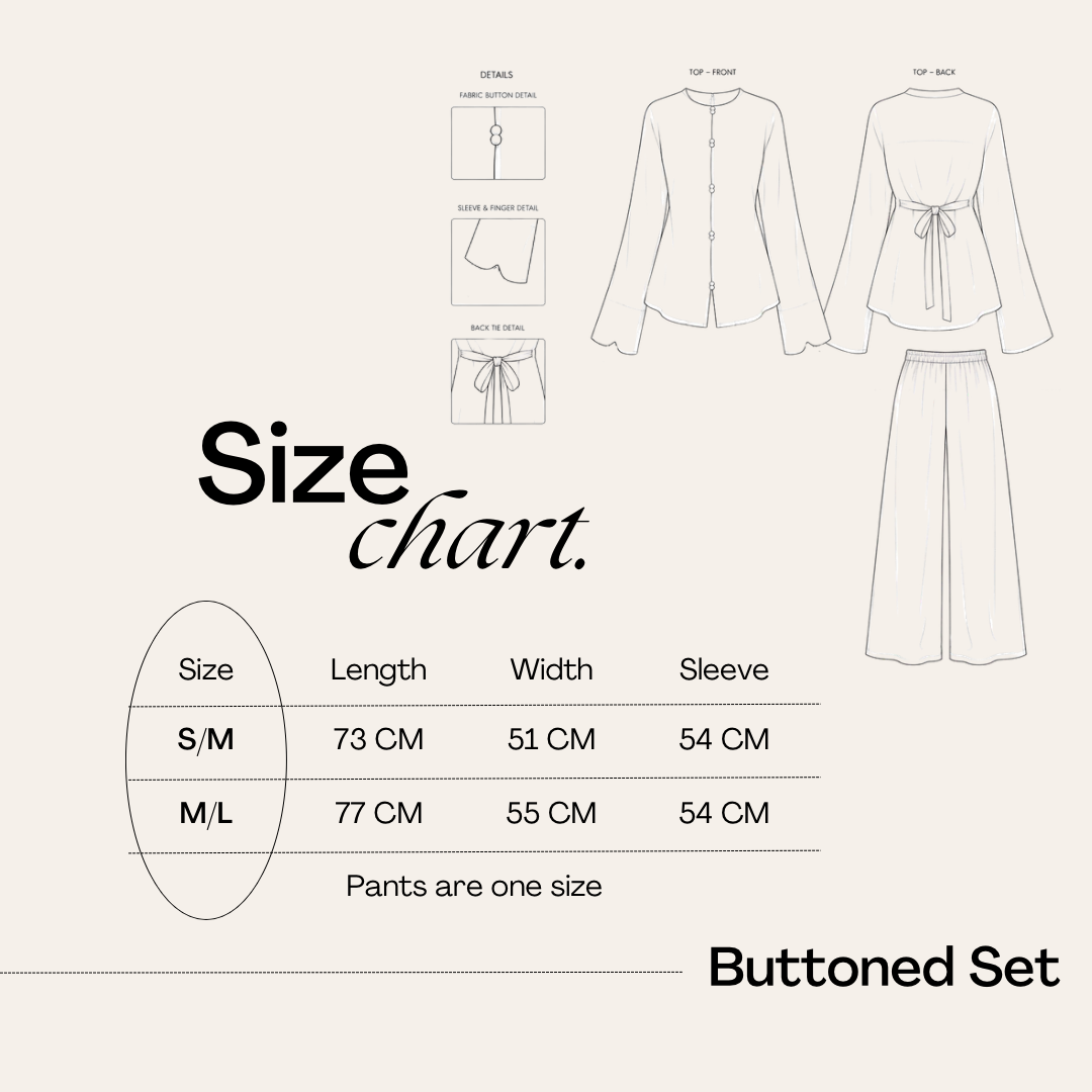 Relaxed Buttoned Linen Set in Ash Green