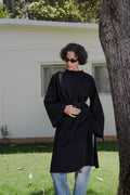 Long Cotton Shirt in Black