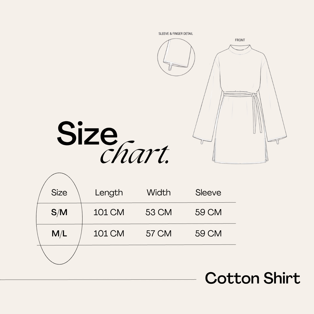 Long Cotton Shirt in White